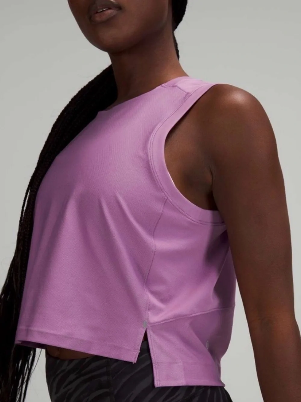 lululemon athletica Lavender Cropped Performance Tank
